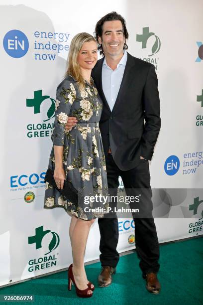 Amy Smart photographed at the 15th Annual Global Green Pre-Oscar Gala on February 28, 2018 in Los Angeles, California.