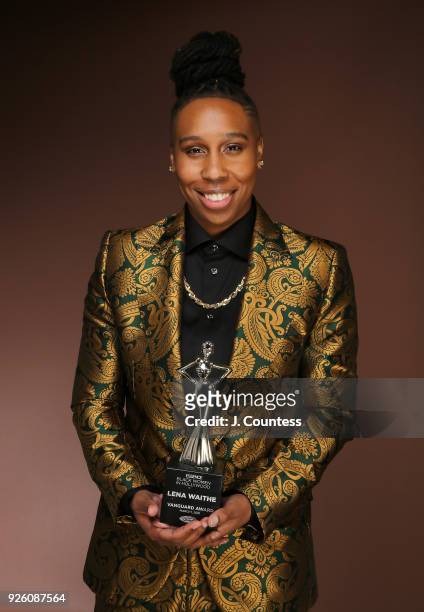 Actress Lena Waithe poses for a portrait at the Beverly Wilshire Four Seasons Hotel on March 1, 2018 in Beverly Hills, California.