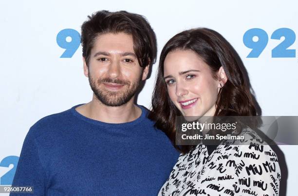 Actors Michael Zegen and Rachel Brosnahan from "The Marvelous Mrs. Maisel" attend the 92nd Street Y "Marvelous Mrs. Maisel" and "Sneaky Pete" event...