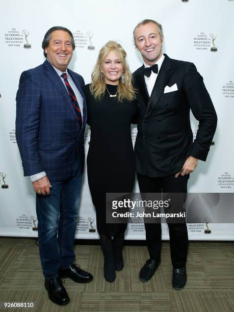 Larry Wohl, Leesa Rowland and Prince Mario-Max Schaumburg attend as Prince Mario-Max Schaumburg Lippe hosts Le Caviar Royale reception on March 1,...