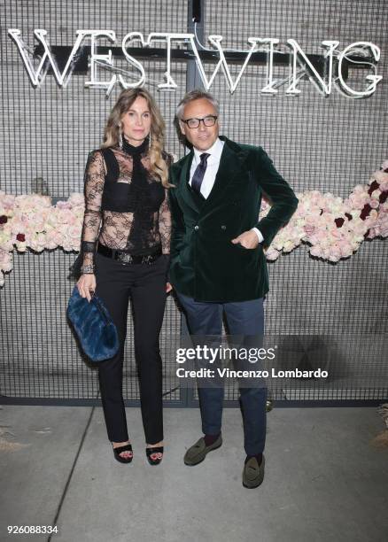 Emanuela Pisetti and Luca De Ambrosis attend the 'Westwing' launch party on March 1, 2018 in Milan, Italy.