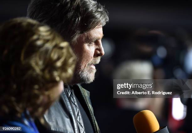 Mark Hamill attends the Oscar Wilde Awards 2018 at Bad Robot on March 1, 2018 in Santa Monica, California.