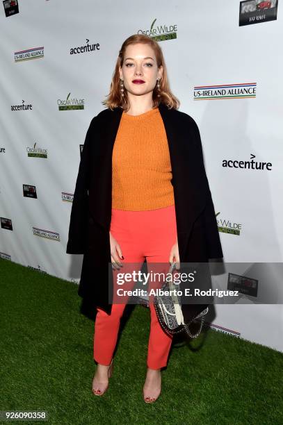 Jane Levy attends the Oscar Wilde Awards 2018 at Bad Robot on March 1, 2018 in Santa Monica, California.