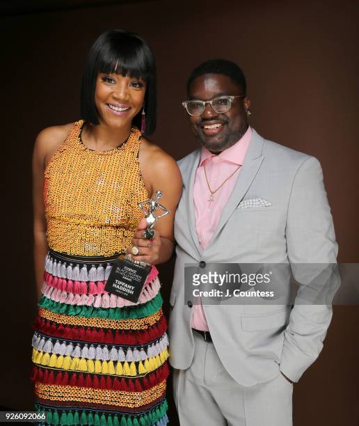 Actor/comedians Tiffany Haddish and Lil Rel Howery pose for a portrait at the Beverly Wilshire Four Seasons Hotel on March 1, 2018 in Beverly Hills,...
