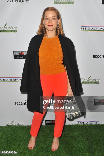 Jane Levy arrives at the 13th Annual Oscar Wilde Awards on March 1, 2018 in Santa Monica, California.