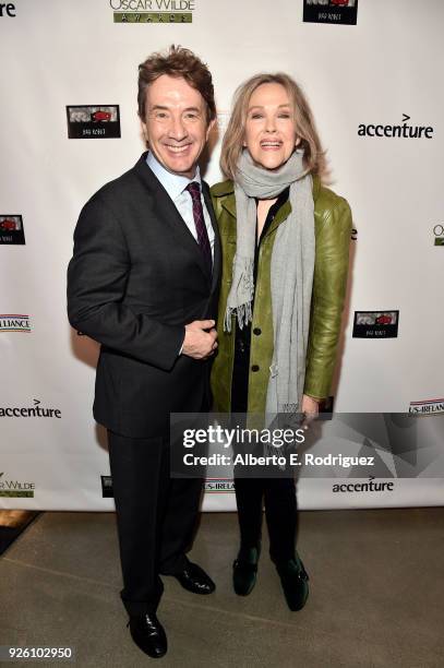 Martin Short and Catherine O'Hara attend the Oscar Wilde Awards 2018 at Bad Robot on March 1, 2018 in Santa Monica, California.