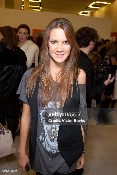 Kira Plastinina attends the opening of the Diane von Fustenberg exhibition at The Manezh on October 30, 2009 in Moscow, Russia.
