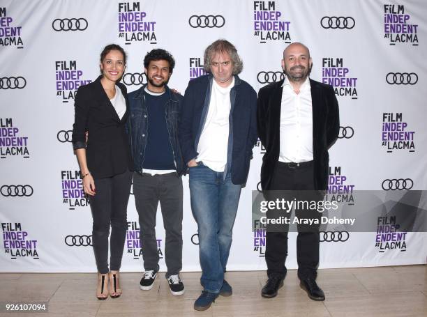 Ana Asensio, Amman Abbasi, Michael O'Shea and Antonio Mendez Esparza attend the Film Independent at LACMA hosts special screening of "A Child Is...