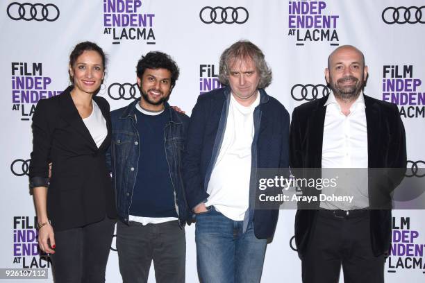 Ana Asensio, Amman Abbasi, Michael O'Shea and Antonio Mendez Esparza attend the Film Independent at LACMA hosts special screening of "A Child Is...