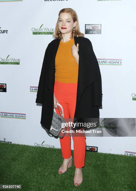 Jane Levy arrives to the 13th Annual Oscar Wilde Awards held at Bad Robot on March 1, 2018 in Santa Monica, California.