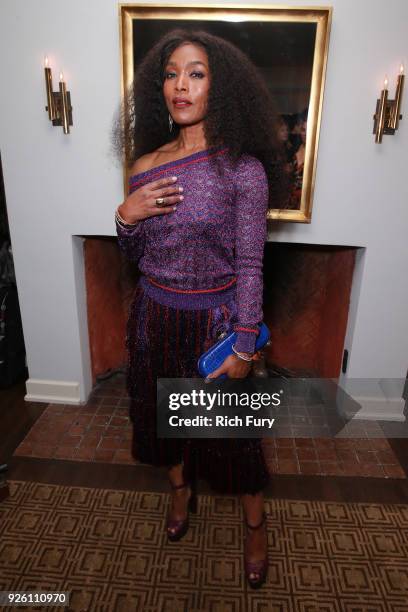 Angela Bassett attends the Gersh Oscar Party at Chateau Marmont on March 1, 2018 in Los Angeles, California.