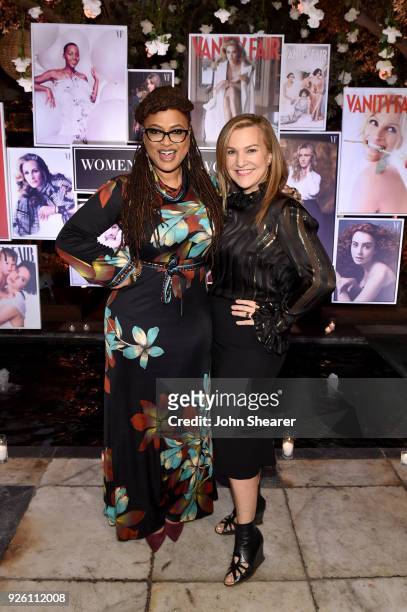 Ava DuVernay and Vanity Fair's Executive West Coast Editor Krista Smith attend Vanity Fair and Lancome Paris Toast Women in Hollywood, hosted by...