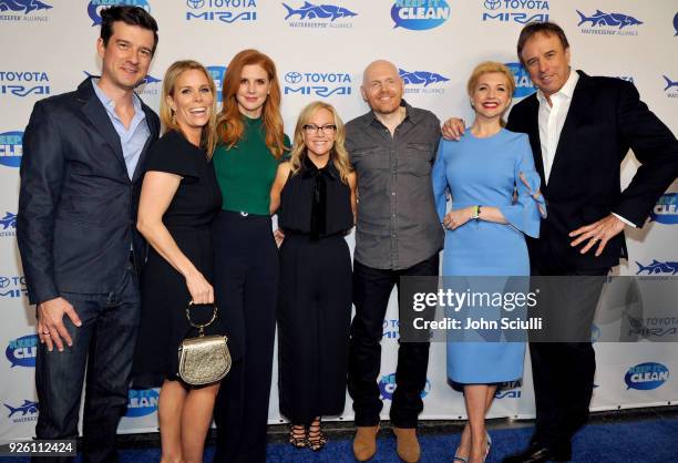 Christian Hebel, Cheryl Hines, Sarah Rafferty, Rachael Harris, Bill Burr, Susan Yeagley, and Kevin Nealon attend Keep it Clean to benefit Waterkeeper...