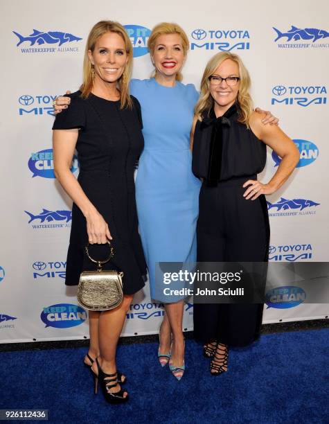 Cheryl Hines, Susan Yeagley and Rachael Harris attend Keep it Clean to benefit Waterkeeper Alliance on March 1, 2018 in Los Angeles, California.