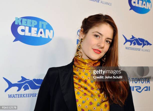Actress Emily Tremaine attends Keep it Clean to benefit Waterkeeper Alliance on March 1, 2018 in Los Angeles, California.