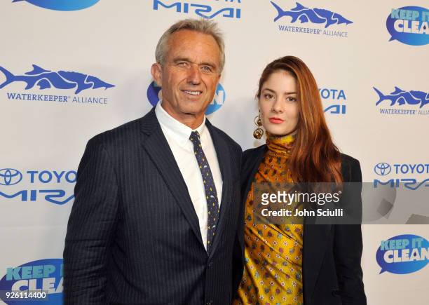 Robert F. Kennedy, Jr. And Emily Tremaine attend Keep it Clean to benefit Waterkeeper Alliance on March 1, 2018 in Los Angeles, California.
