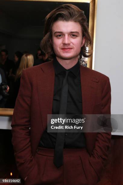 Joe Keery attends the Gersh Oscar Party at Chateau Marmont on March 1, 2018 in Los Angeles, California.