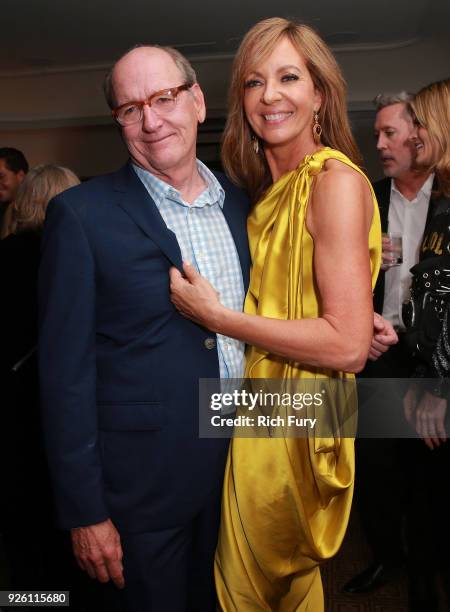 Richard Jenkins and Allison Janney attend the Gersh Oscar Party at Chateau Marmont on March 1, 2018 in Los Angeles, California.