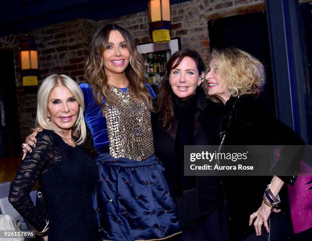 Andrea Warshaw Wernick, Lieba Nesis, Camilla Olsson and Ann Dexter-Jones Pose at Lieba Nesis' Birthday Party on March 1, 2018 in New York City.