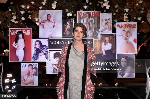 Gaby Hoffmann attends Vanity Fair and Lancome Paris Toast Women in Hollywood, hosted by Radhika Jones and Ava DuVernay, on March 1, 2018 in West...