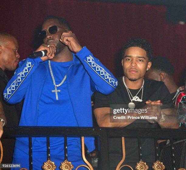 Sean Combs and Justin Combs attend an All Star Weekend Party at Belasco Theatre on February 17, 2018 in Los Angeles, California.