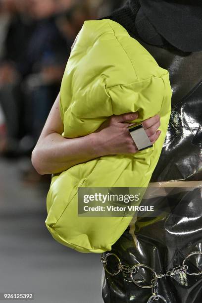 Model walks the runway during the Maison Margiela Ready to Wear Fall/Winter 2018-2019 fashion show as part of the Paris Fashion Week Womenswear...