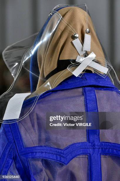 Model walks the runway during the Maison Margiela Ready to Wear Fall/Winter 2018-2019 fashion show as part of the Paris Fashion Week Womenswear...