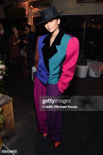 Zendaya celebrates with Belvedere Vodka at Vanity Fair and Lancome Paris Toast Women in Hollywood, hosted by Radhika Jones and Ava DuVernay, on March...