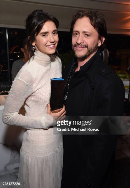 Nina Dobrev and Clifton Collins Jr. Celebrate with Belvedere Vodka at Vanity Fair and Lancome Paris Toast Women in Hollywood, hosted by Radhika Jones...