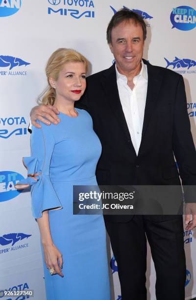 Actors Kevin Nealon and Susan Yeagley attend Keep It Clean Live Comedy Benefit for Waterkeeper Alliance at Avalon on March 1, 2018 in Hollywood,...
