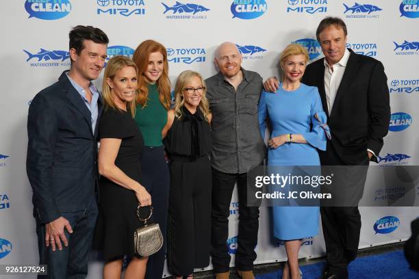 Christian Hebel, Cheryl Hines, Sarah Rafferty, Rachael Harris, Bill Burr, Susan Yeagley, and Kevin Nealon attend Keep It Clean Live Comedy Benefit...