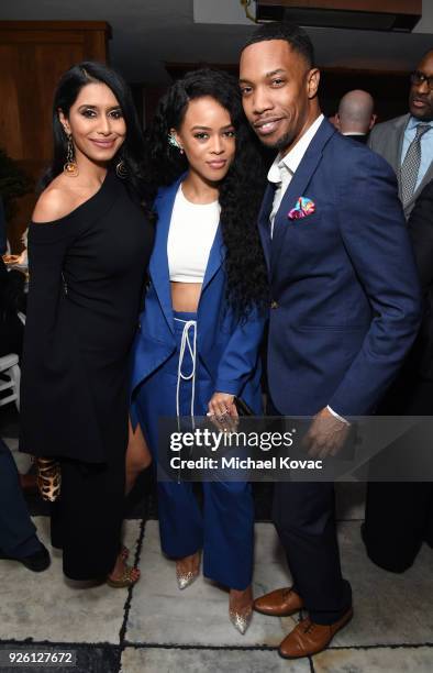 Serayah McNeill and guests celebrate with Belvedere Vodka at Vanity Fair and Lancome Paris Toast Women in Hollywood, hosted by Radhika Jones and Ava...