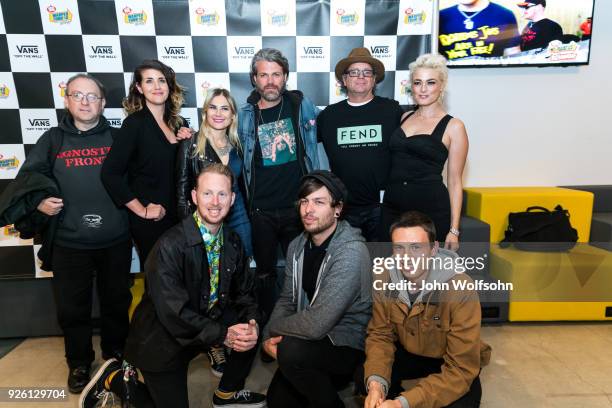 Leanne Bowes and Shira Yevin of Shiragirl, Sean Foreman of 3OH!3, Kevin Lyman creator of the Van Warped Tour, Monique Powell of Save Ferris and...