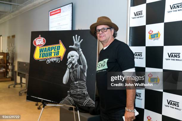 Kevin Lyman creator of the Van Warped Tour attends 2018 Vans Warped Tour Kick Off Event press conference at Vans Global HQ on March 1, 2018 in Costa...