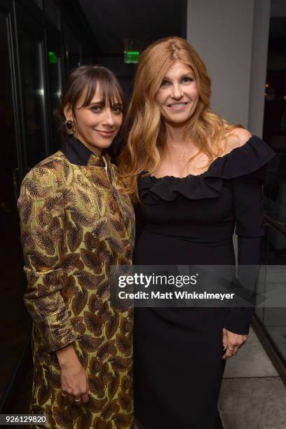 Rashida Jones and Connie Britton celebrate with Belvedere Vodka at Vanity Fair and Lancome Paris Toast Women in Hollywood, hosted by Radhika Jones...