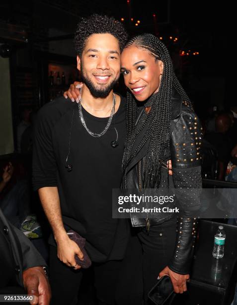 Jussie Smollett and Michelle Williams attend Jussie Smollett's Release Party For His Debut Album "Sum Of My Music" at The Sayers Club on March 1,...