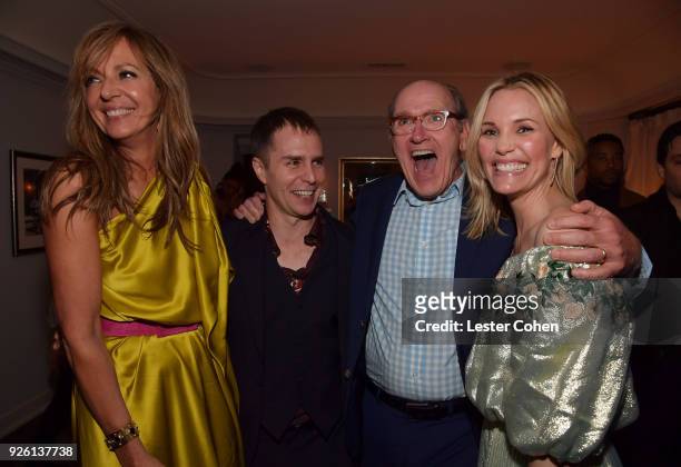 Allison Janney, Sam Rockwell, Richard Jenkins and Leslie Bibb attend the 2018 Gersh Oscar party presented by Tequila Don Julio 1942 at Chateau...