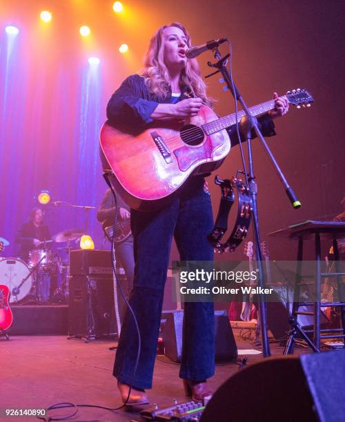 Margo Price performs at The Fonda Theatre on March 1, 2018 in Los Angeles, California.