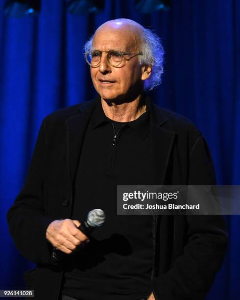 Larry David attends Keep It Clean To Benefit Waterkeeper Alliance on March 1, 2018 in Los Angeles, California.