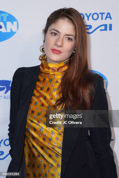 Actor Emily Tremaine attends Keep It Clean Live Comedy Benefit for Waterkeeper Alliance at Avalon on March 1, 2018 in Hollywood, California.