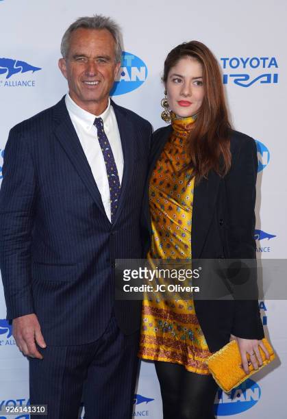 Robert F. Kennedy, Jr. And Emily Tremaine attends] Keep It Clean Live Comedy Benefit for Waterkeeper Alliance at Avalon on March 1, 2018 in...