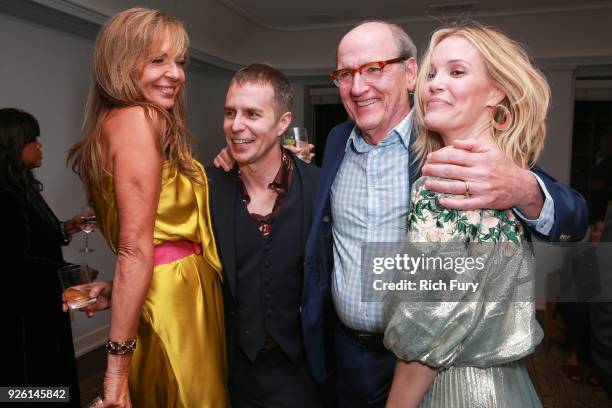 Allison Janney, Sam Rockwell, Richard Jenkins and Leslie Bibb attend the Gersh Oscar Party at Chateau Marmont on March 1, 2018 in Los Angeles,...