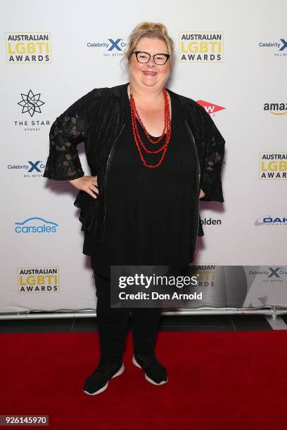 Magda Szubanski attends the Australian LGBTI Awards at The Star on March 2, 2018 in Sydney, Australia.