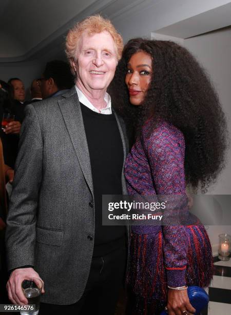 Gersh Agency Co-President Bob Gersh and Angela Bassett attend the Gersh Oscar Party at Chateau Marmont on March 1, 2018 in Los Angeles, California.