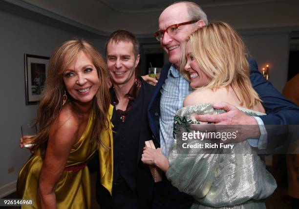Allison Janney, Sam Rockwell, Richard Jenkins and Leslie Bibb attend the 2018 Gersh Oscar party at Chateau Marmont on March 1, 2018 in Los Angeles,...