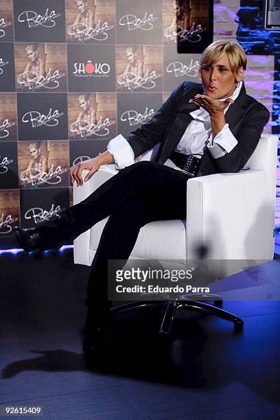 Singer Rosa Lopez attends a press conference to present her new album 'Propiedad de nadie' at Madrid Soho on November 2, 2009 in Madrid, Spain.