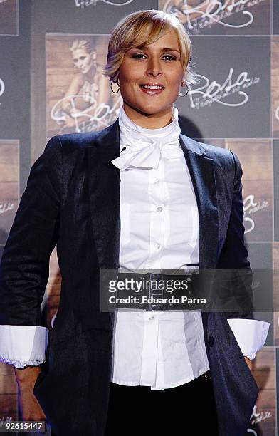 Singer Rosa Lopez attends a press conference to present her new album 'Propiedad de nadie' at Madrid Soho on November 2, 2009 in Madrid, Spain.