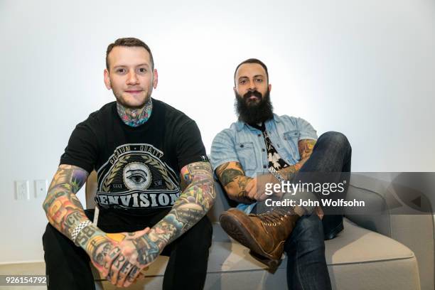 Anthony Del Grosso and Kevin Jordan of This Wild Life attend 2018 Vans Warped Tour Kick Off Event press conference at Vans Global HQ on March 1, 2018...