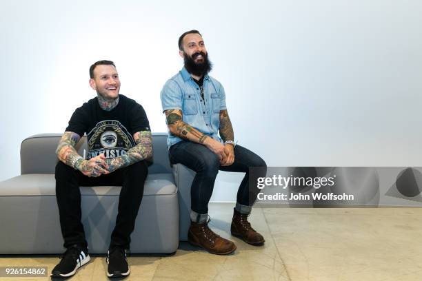 Anthony Del Grosso and Kevin Jordan of This Wild Life attend 2018 Vans Warped Tour Kick Off Event press conference at Vans Global HQ on March 1, 2018...