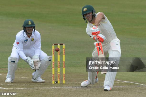 Mitchell Marsh of Australia during day 2 of the 1st Sunfoil Test match between South Africa and Australia at Sahara Stadium Kingsmead on March 02,...